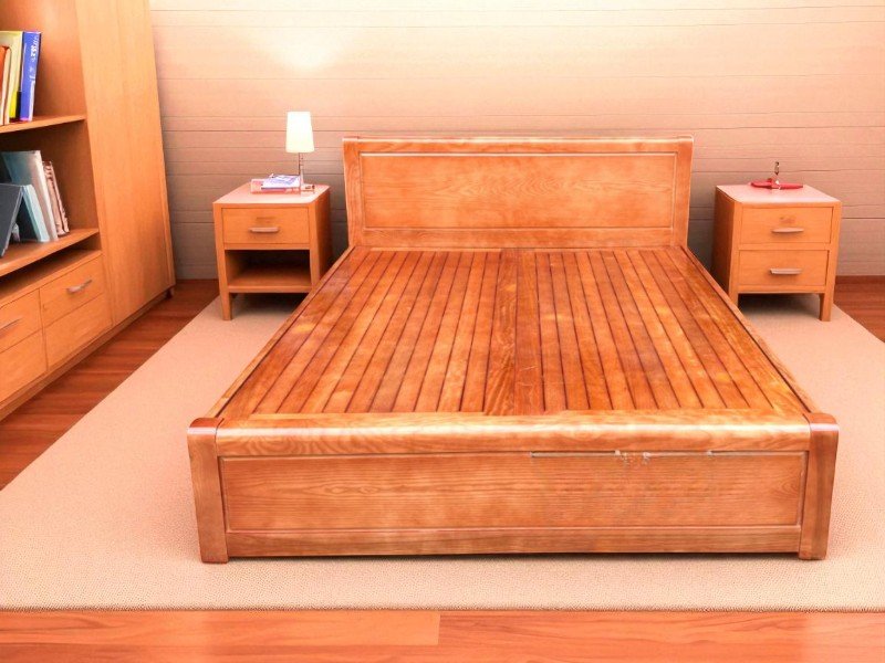 Giá giường gỗ