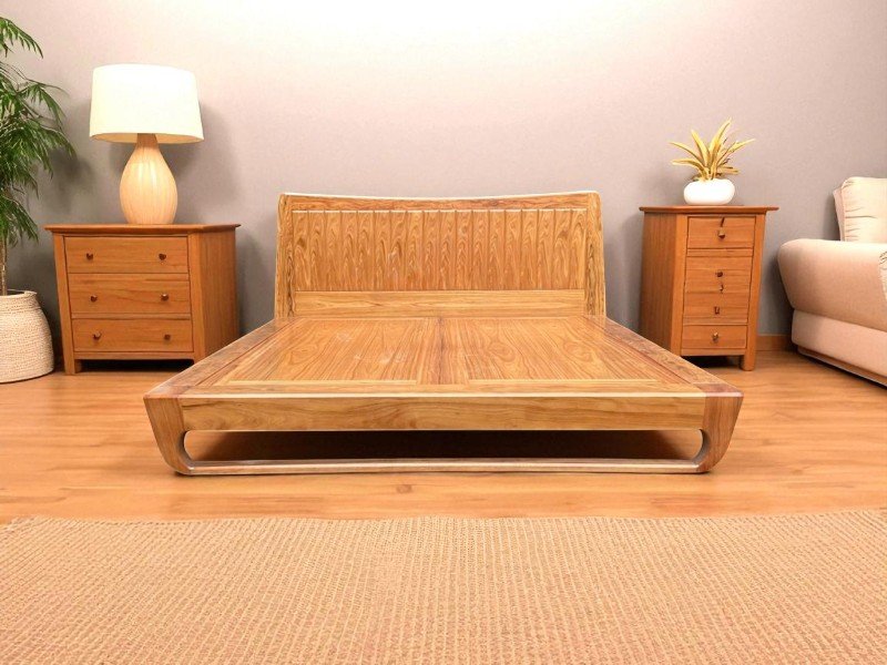 Giá giường gỗ sồi | Giá giường gỗ gõ đỏ