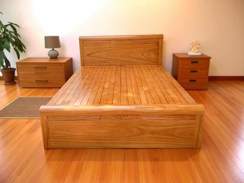 Giá giường gỗ xoan đào