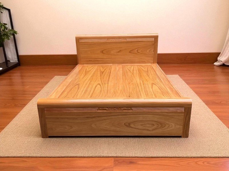 Giá giường gỗ xoan đào