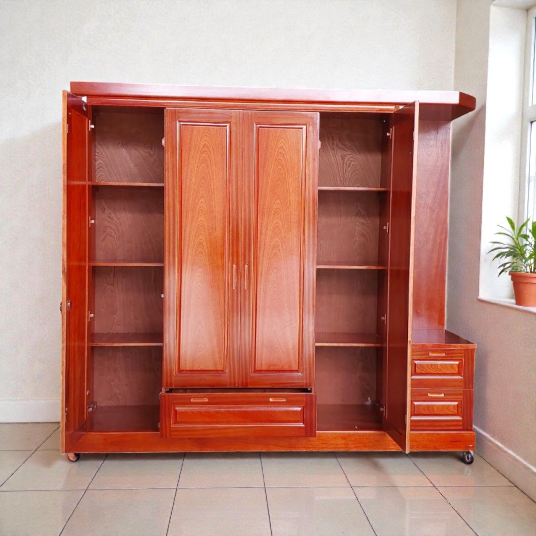 Tủ quần áo gỗ công nghiệp giá rẻ thiết kế hiện đại