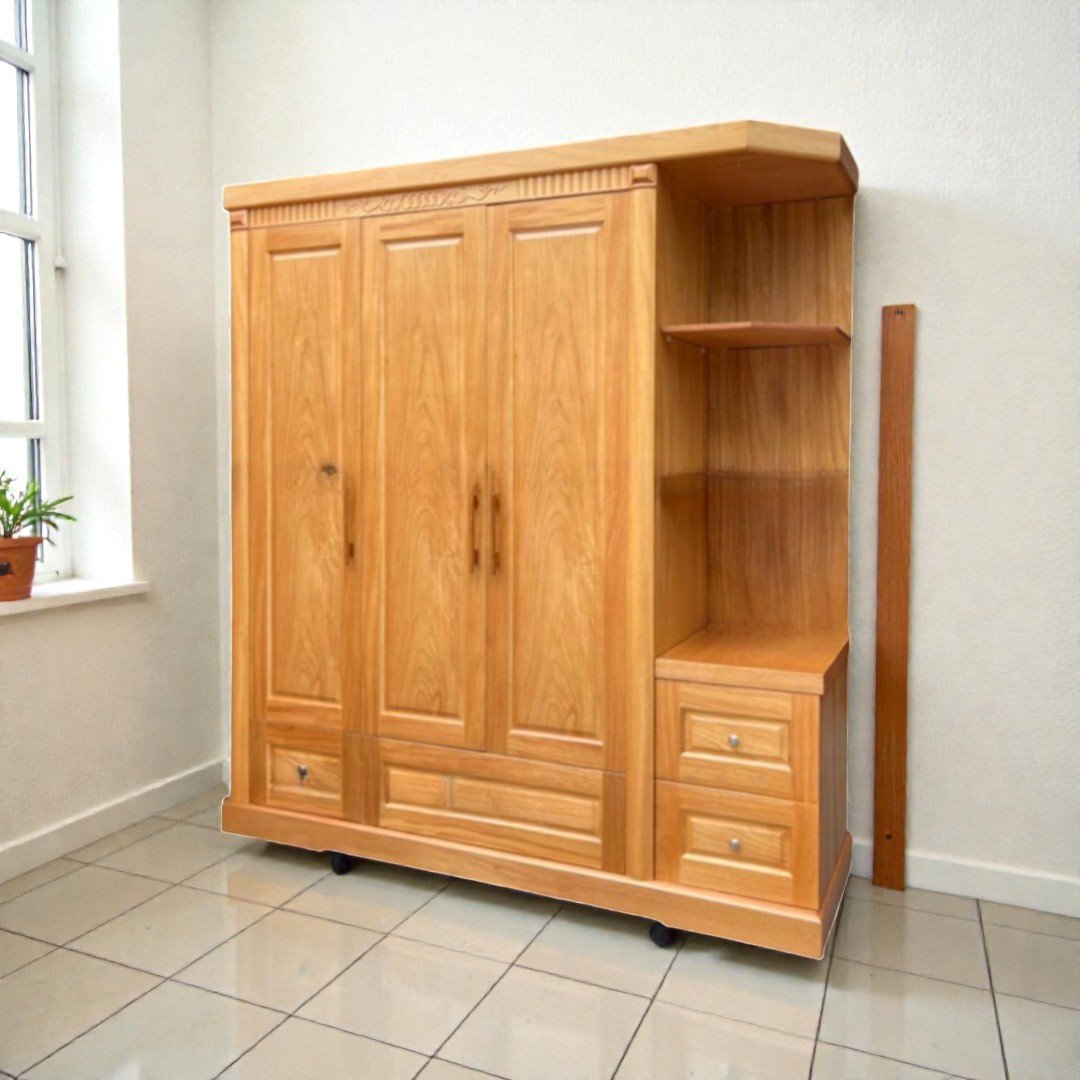 So sánh tủ quần áo gỗ công nghiệp và gỗ tự nhiên