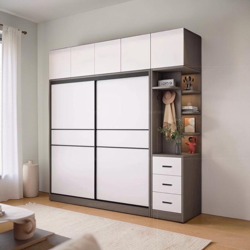 Tủ quần áo gỗ công nghiệp giá rẻ