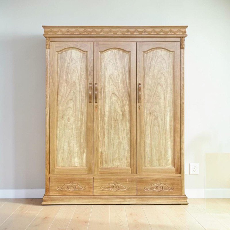 Tủ quần áo gỗ ép 4 cánh