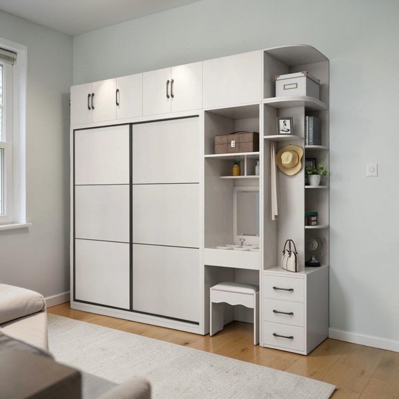 Tủ quần áo gỗ ép giá rẻ tphcm