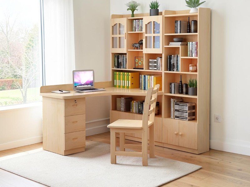 Bàn Học Cho Bé Có Giá Sách Đẹp Tiện Lợi Giá Tốt Tại TPHCM Bàn Học Cho Bé Gỗ Tự Nhiên
