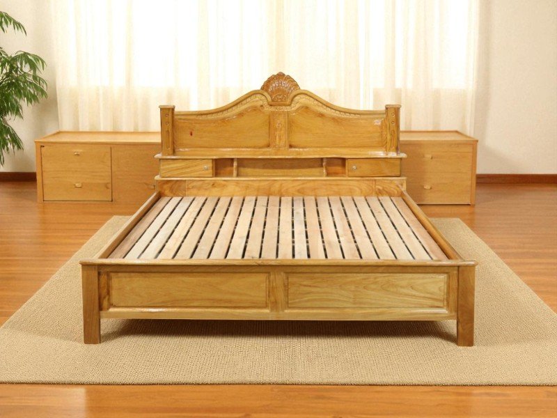 Giường ngủ bằng gỗ đẹp