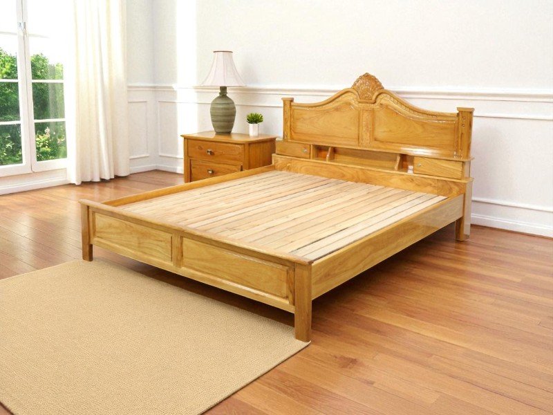 Giường ngủ bằng gỗ đẹp