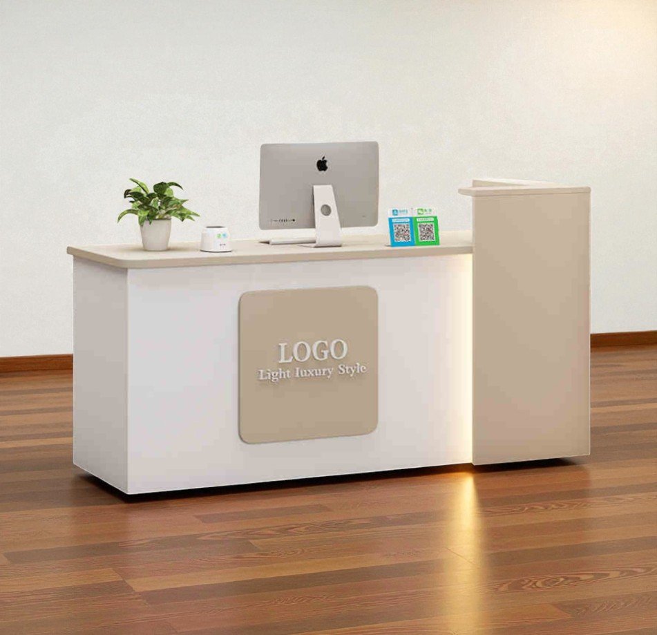 Quầy lễ tân gỗ