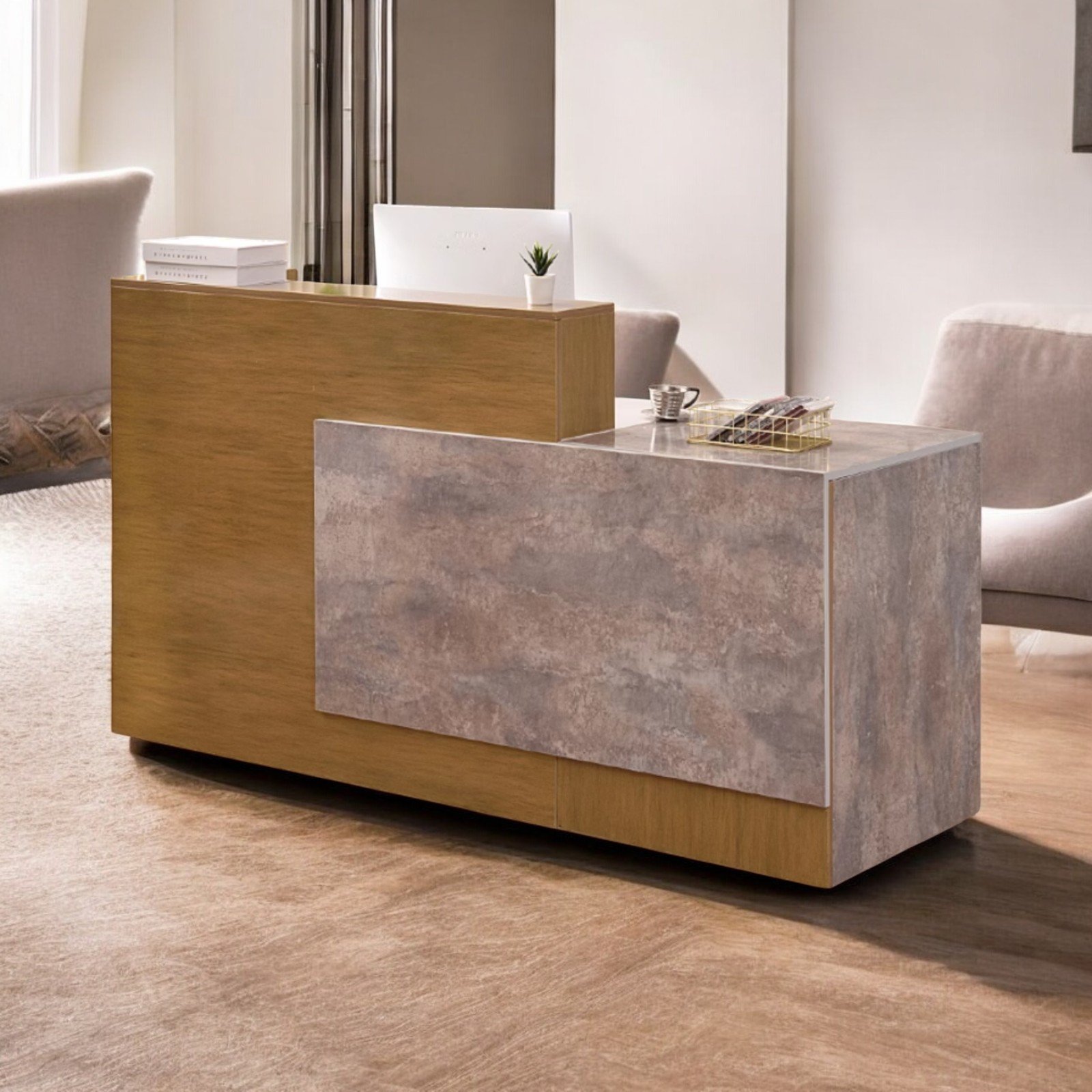 Mẫu quầy lễ tân đẹp