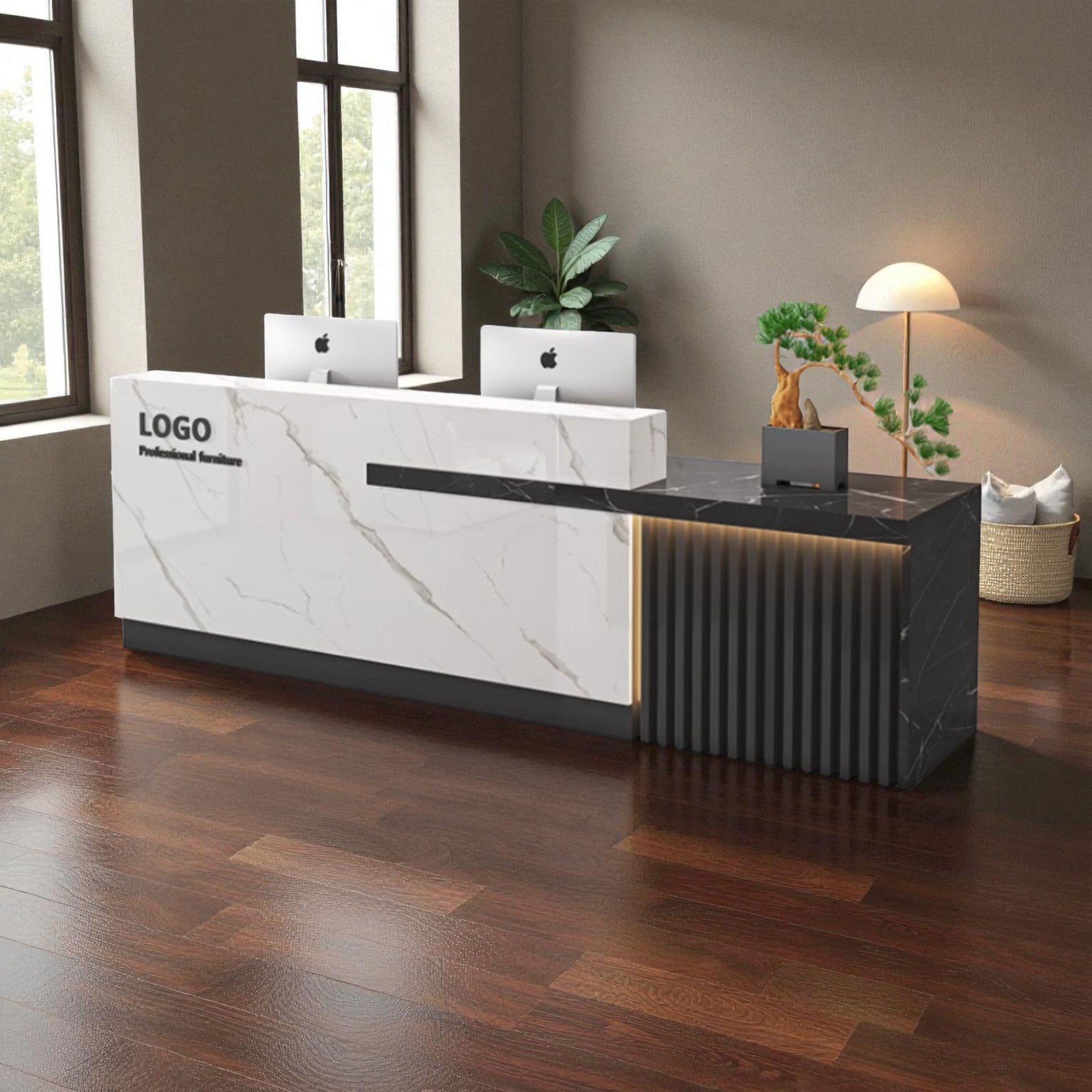 Quầy lễ tân hiện đại