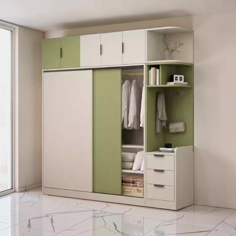 Nơi Bán Tủ Quần Áo Cánh Trượt Đẹp Uy Tín Tại TPHCM Tủ cánh trượt 2 cánh gỗ công nghiệp màu trắng