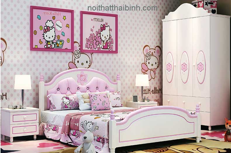 Bộ nội thất phòng ngủ trẻ em đẹp 4 Bộ nội thất phòng ngủ trẻ em đẹp