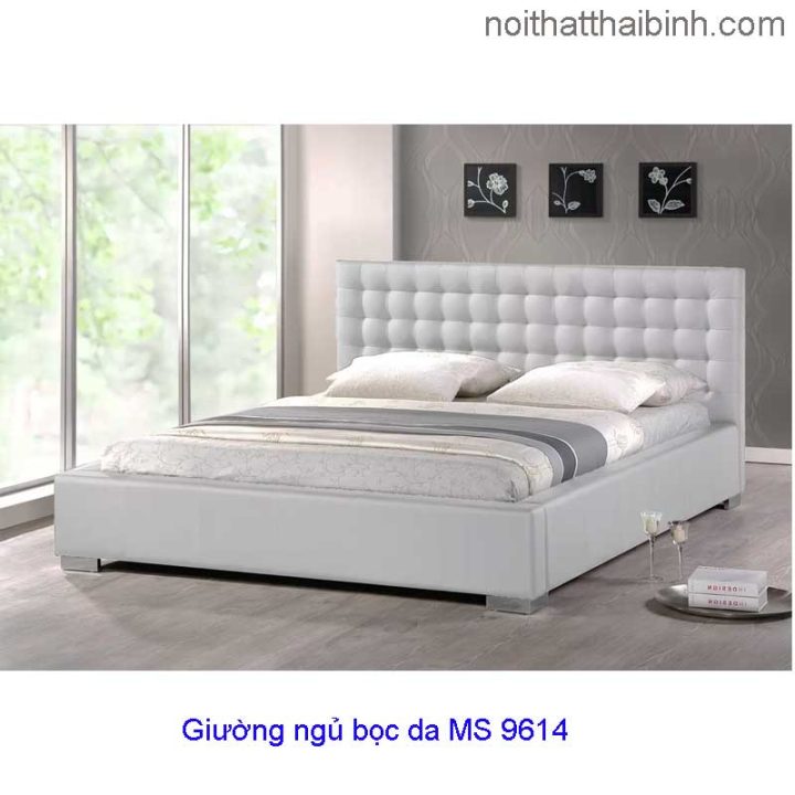 Giường ngủ bọc da hiện đại giá rẻ