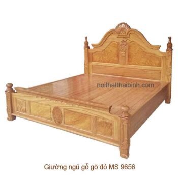 Giường ngủ gỗ gõ đỏ đẹp