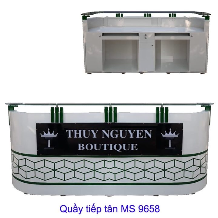 Quầy tiếp tân dài 2 mét