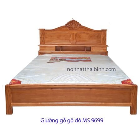 Giường ngủ gỗ gõ đỏ tại tphcm