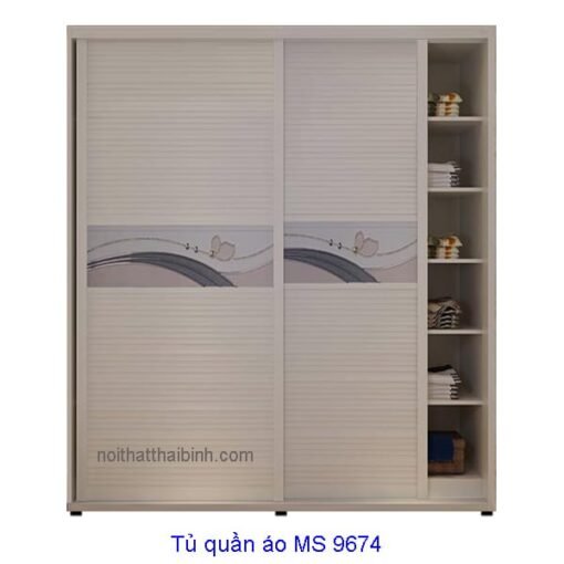 Tủ quần áo MS 9674 Giá 1m6 = 7.000.000