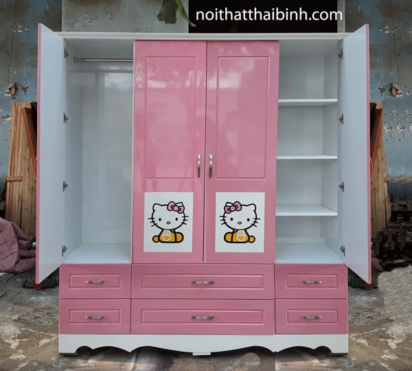 Tủ quần áo Hello Kitty xinh xắn