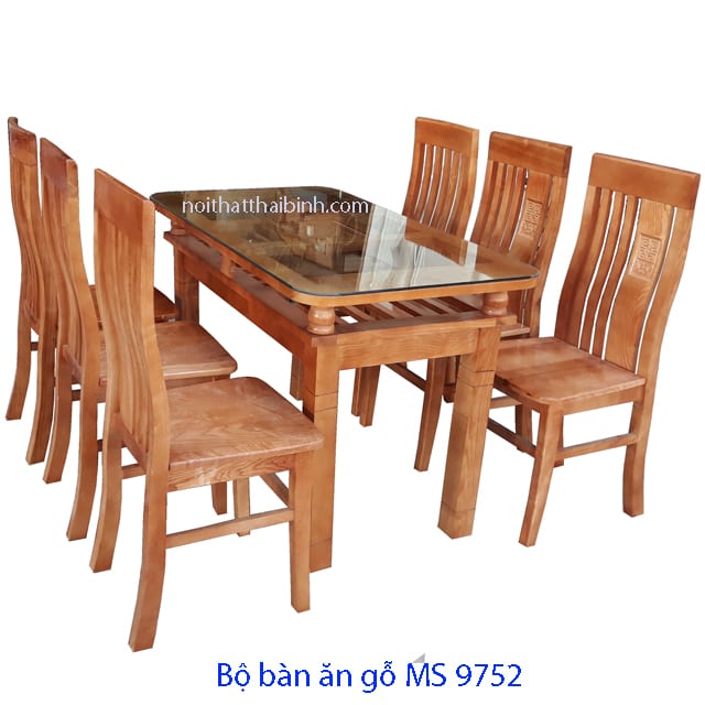 Bộ bàn ăn gỗ xoan đào mẫu đẹp giao hàng tận nơi miễn phí.