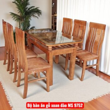 Bộ bàn ăn gỗ xoan đào
