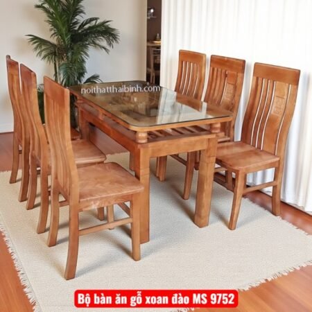Bộ bàn ăn gỗ xoan đào