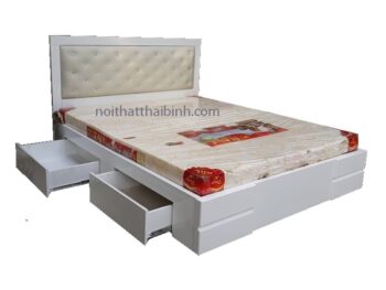 Mẫu giường ngủ đẹp có ngăn kéo
