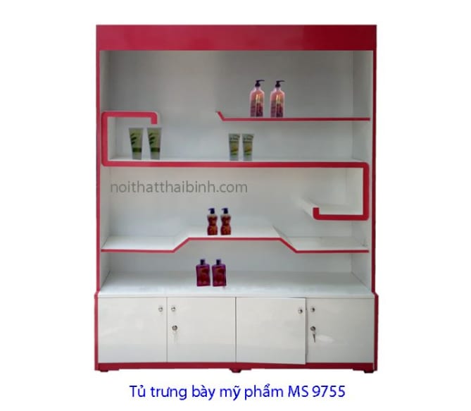 Tủ kính trưng bày mỹ phẩm giá rẻ Tủ kính trưng bày mỹ phẩm giá rẻ