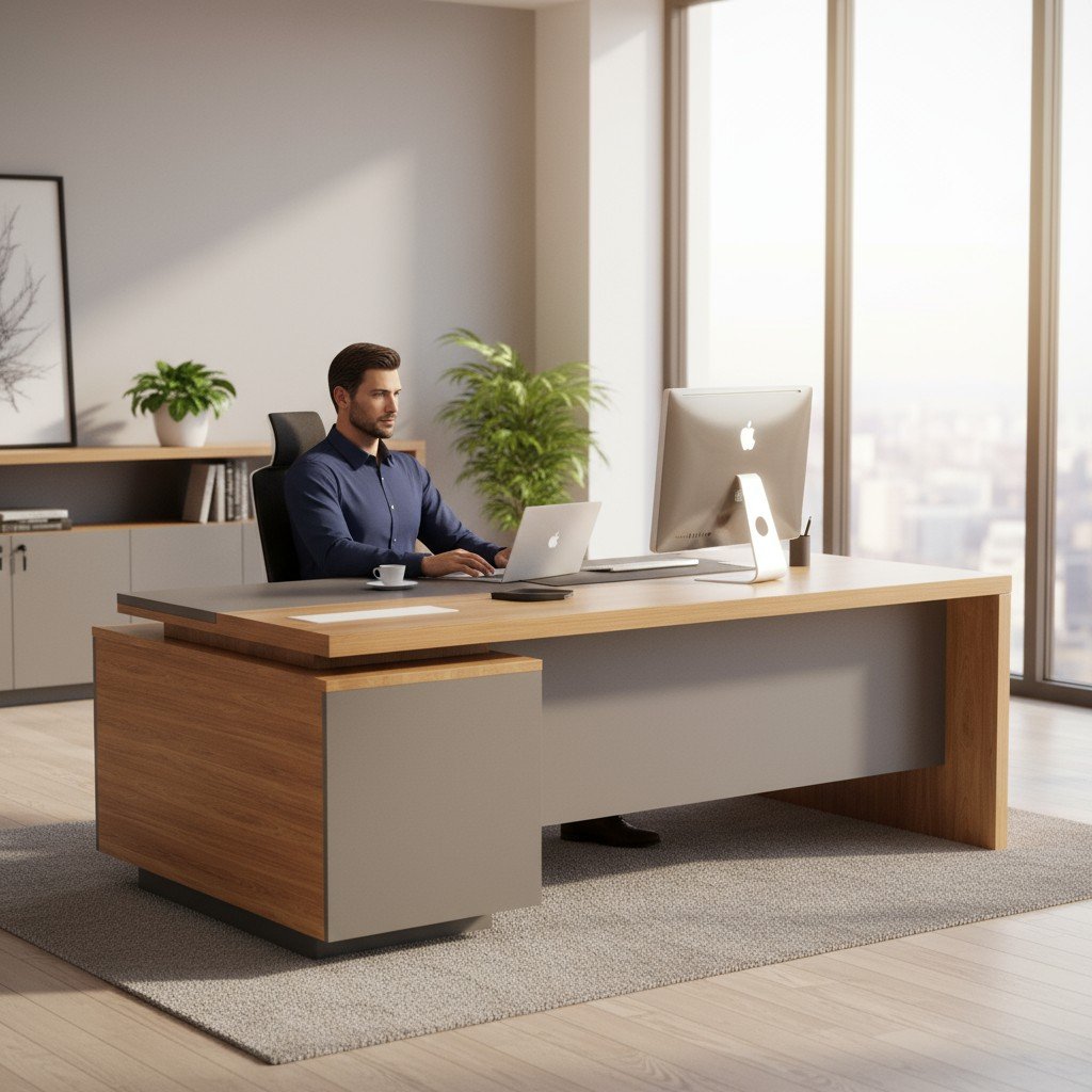 Bộ Bàn Làm Việc Giá Rẻ - Giải Pháp Hoàn Hảo Cho Không Gian Làm Việc Hiện Đại 18 Bộ bàn làm việc chữ L giá rẻ tối ưu không gian góc phòng