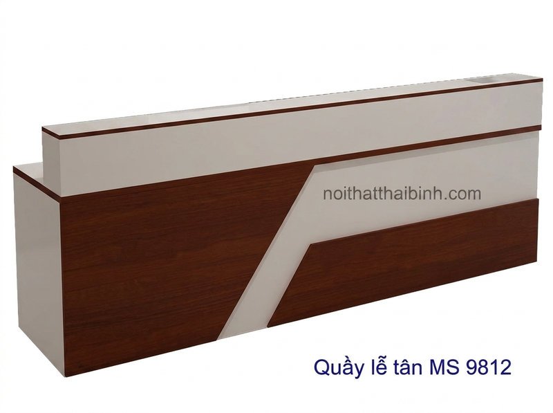Mẫu quầy lễ tân khách sạn đẹp tphcm mới nhất đặt trong sảnh