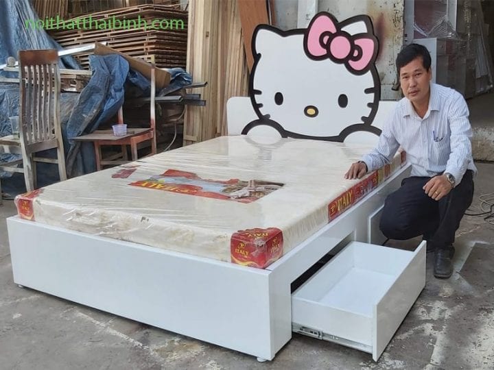 Bộ giường ngủ Hello Kitty dễ thương