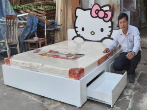 Bộ giường ngủ Hello Kitty siêu dễ thương giá lại rẻ