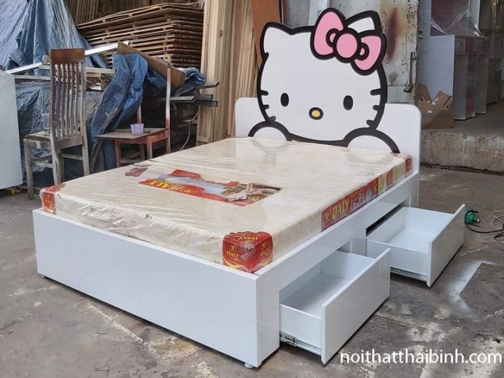 Bộ giường ngủ Hello Kitty dễ thương