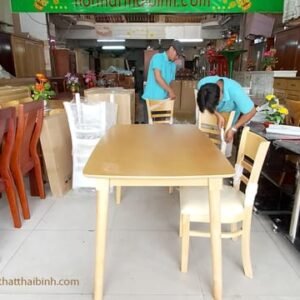 Bộ bàn ghế ăn giá rẻ MS 9853 Bộ bàn ghế ăn giá rẻ MS 9853