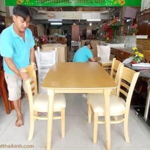 Bộ bàn ghế ăn giá rẻ MS 9853 Bộ bàn ghế ăn giá rẻ MS 9853