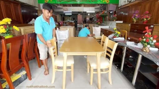 Bộ bàn ghế ăn giá rẻ MS 9853 - Ảnh 6