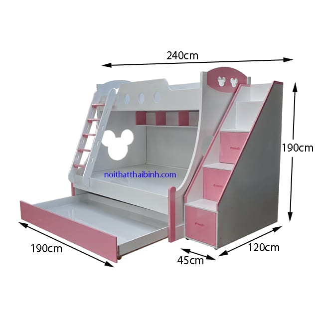 Kích thước giường tầng dành cho trẻ em