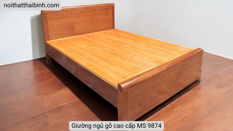 Giường gỗ tự nhiên cao cấp