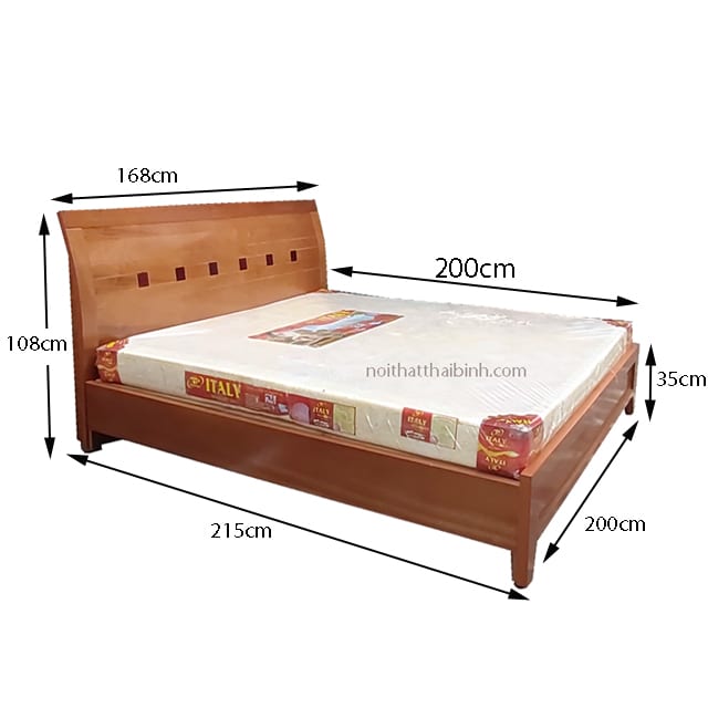 Kích thước giường ngủ mdf giá rẻ