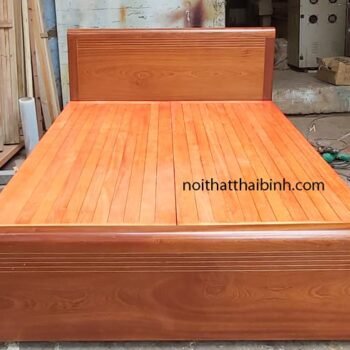 Giường gỗ tự nhiên cao cấp MS 9874