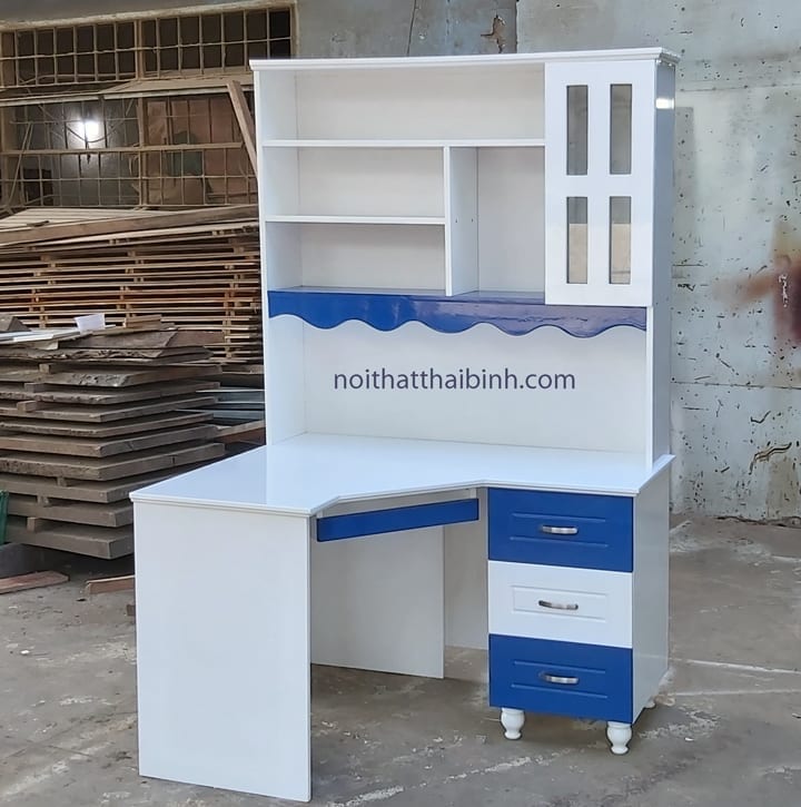 Bộ bàn học có kệ cho trẻ em