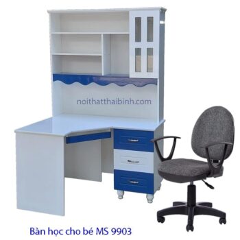 Bộ bàn học có kệ cho bé