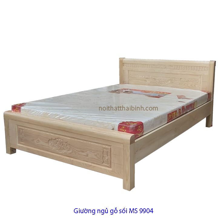 Giường ngủ gỗ sồi cao cấp chất lượng