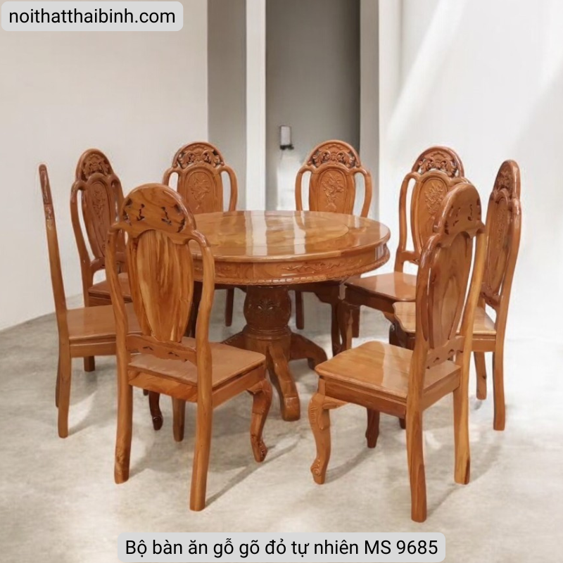Bộ bàn ăn gỗ gõ đỏ Bộ bàn ăn gỗ gõ đỏ