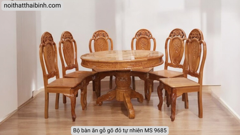 Bộ bàn ăn gỗ gõ đỏ Bộ bàn ăn gỗ gõ đỏ
