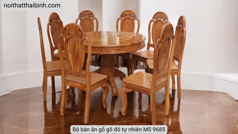 Bộ bàn ăn gỗ gõ đỏ Bộ bàn ăn gỗ gõ đỏ