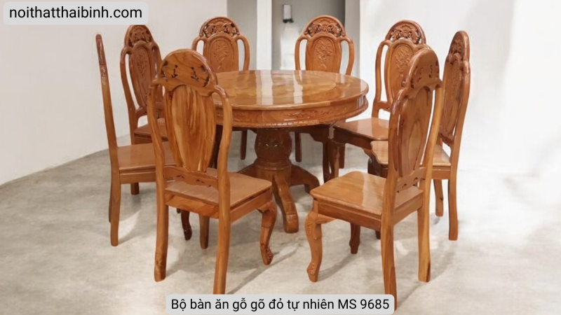Bộ bàn ăn gỗ gõ đỏ Bộ bàn ăn gỗ gõ đỏ