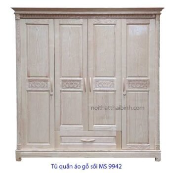 Tủ quần áo gỗ sồi đẹp