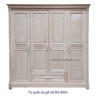 Tủ quần áo gỗ sồi đẹp