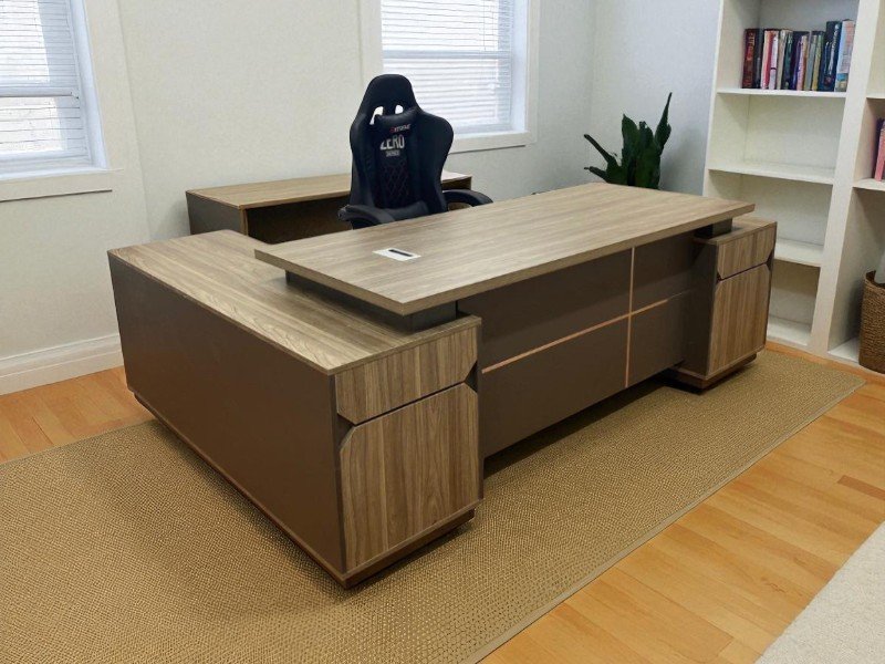 Bàn làm việc gỗ tự nhiên